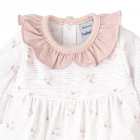 Pelele rosa con volante Cereza - Babidu