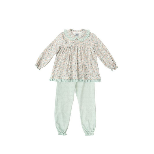 Pijama Con Volante Niña Bosco - Babidu