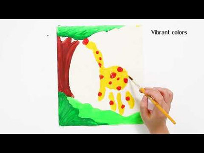 Bote con 12 pinturas de dedos - Jarmelo