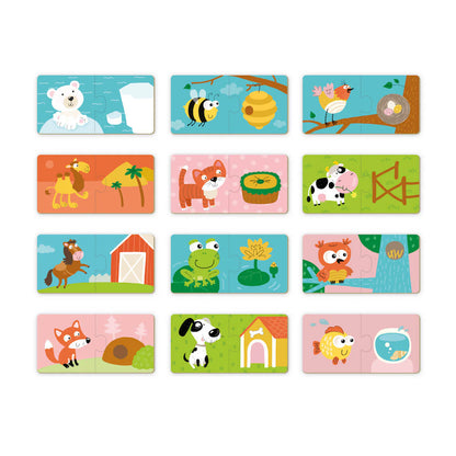 Puzzle Duo Dónde viven los animales - Dodo