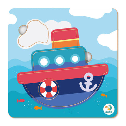 Puzzle encajable mini Barco - Dodo
