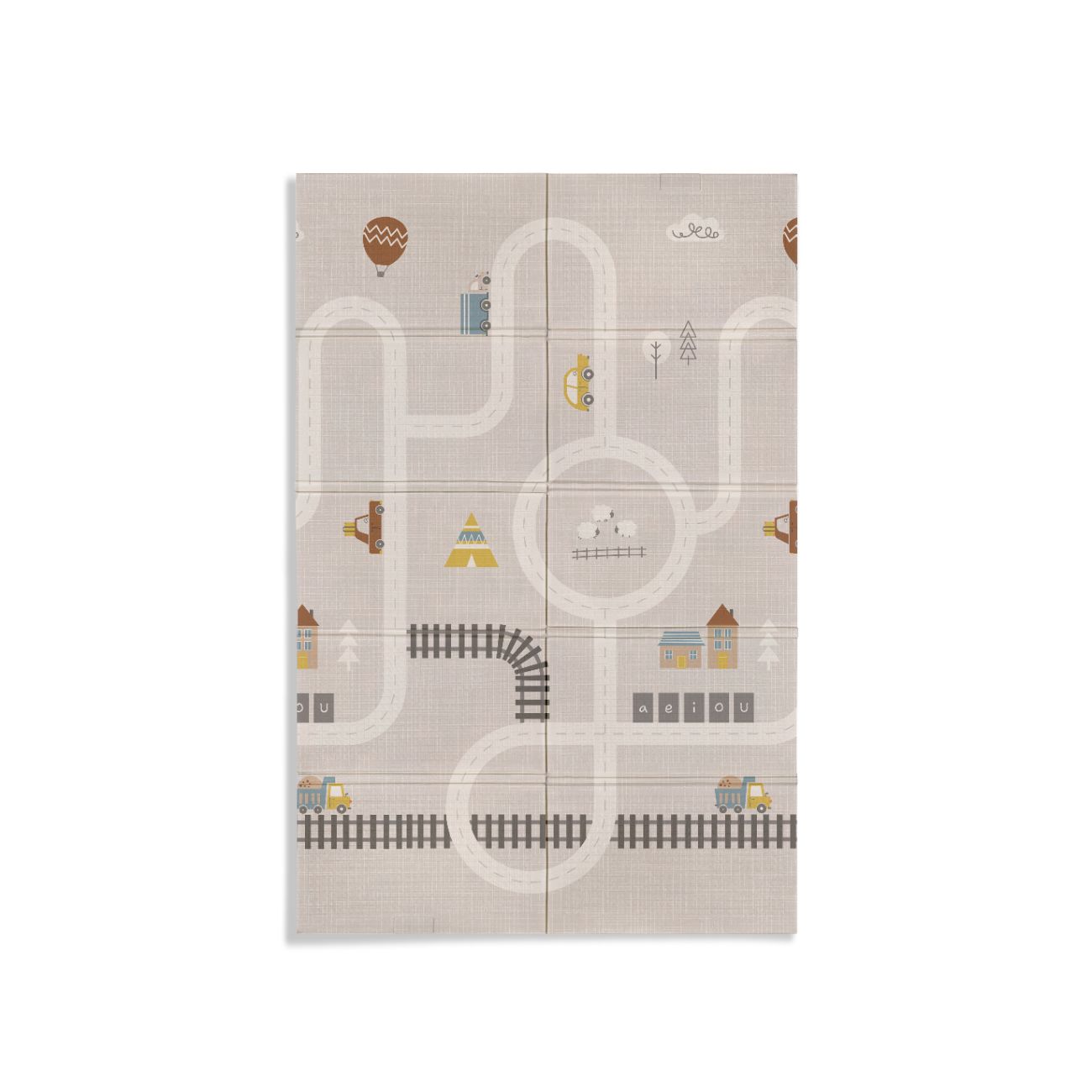 Alfombra de juegos bebé L Trendy Animal Grises - MS