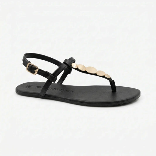 Sandalia Barefoot Confort Acero Negro - Coqueflex