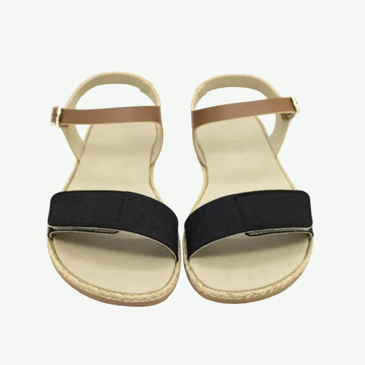 Sandalia Barefoot Micropelle Negro/Marrón - Coqueflex