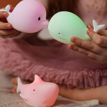 Set de 3 Mini Lámparas Océano: Delfín, Ballena y Tiburón - Rabbit & Friends