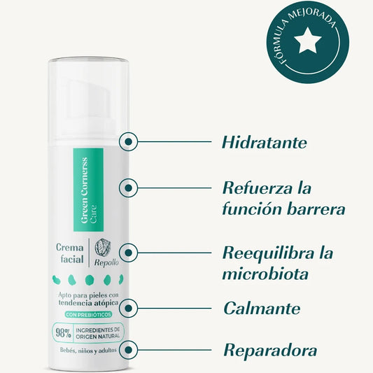 Pack Protector Facial + Crema Facial al 50% - Green Cornerss