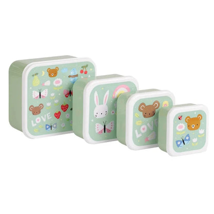 Set 4 cajitas almuerzo Joy - A Little Lovely Company