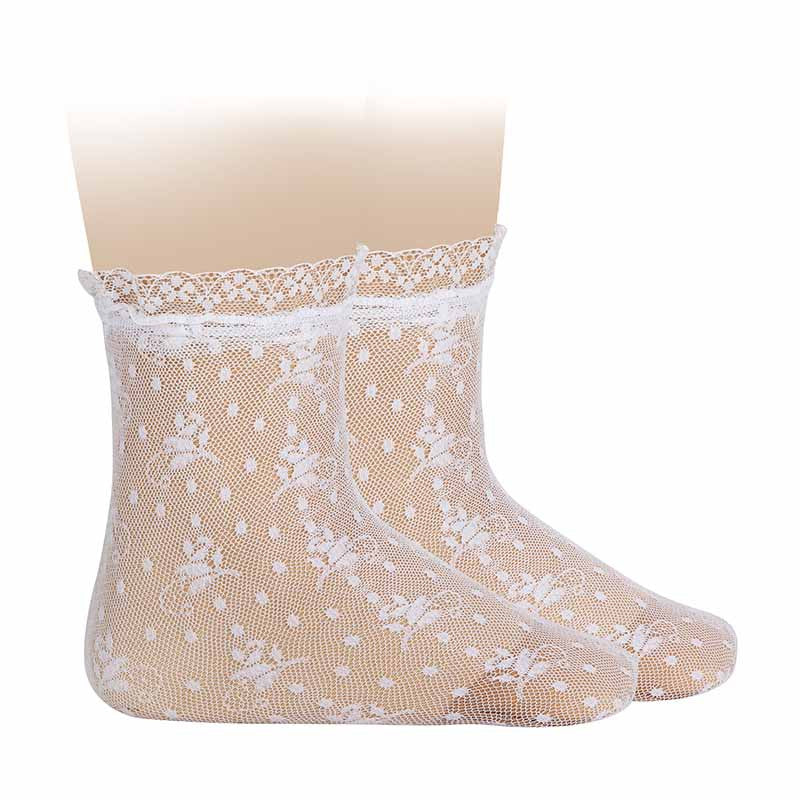 Souquet ceremonia blanco blonda con puntilla - Condor