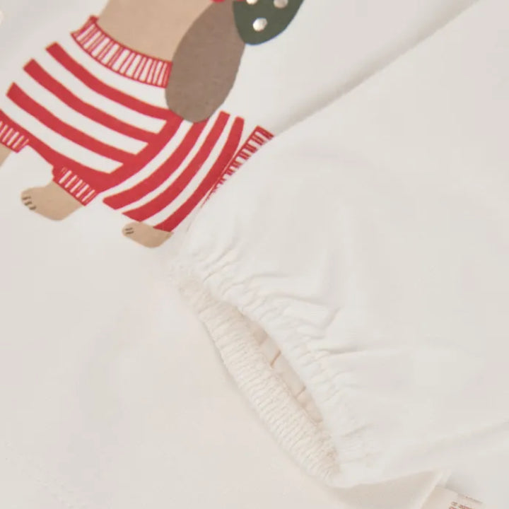 Camiseta Blanca Paris Perro Salchicha - Boboli