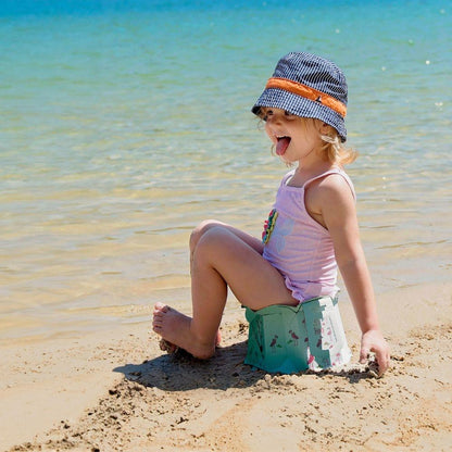 Orinal portátil desechable flamencos