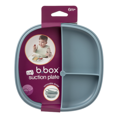 Plato 2 en 1 con ventosa y compatimentos extraíbles Ocean - B.Box