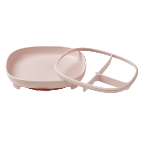 Plato 2 en 1 con ventosa y compatimentos extraíbles Blush - B.Box