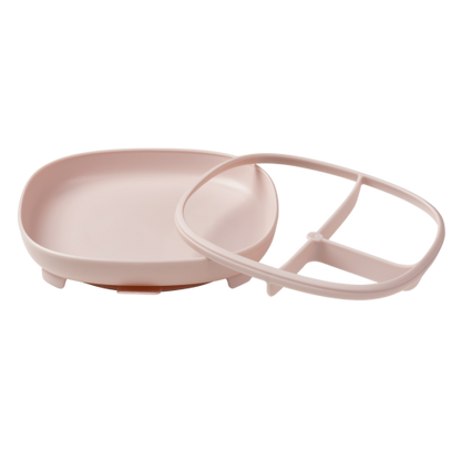 Plato 2 en 1 con ventosa y compatimentos extraíbles Blush - B.Box