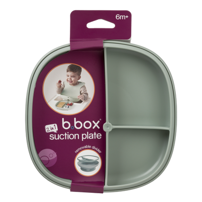 Plato 2 en 1 con ventosa y compatimentos extraíbles Sage - B.Box