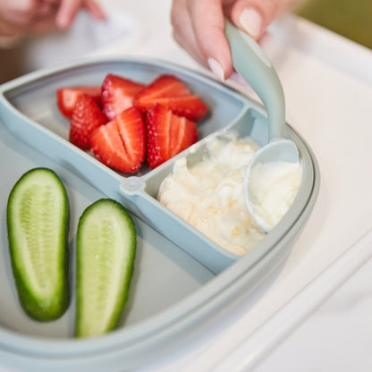 Plato 2 en 1 con ventosa y compatimentos extraíbles Sage - B.Box