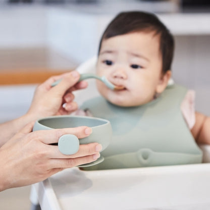 Cuenco de silicona con tapa Sage - B.Box