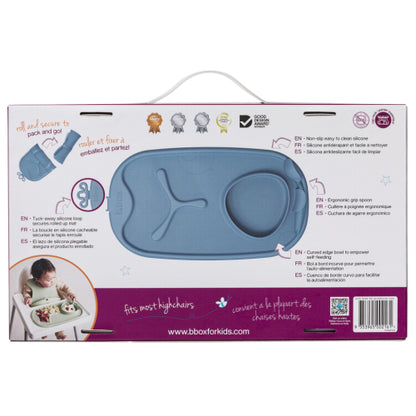 Bandeja silicona Roll + Go con cuchara Ocean - B.Box