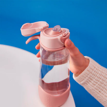 Botella tritán con boquilla y asa 450ml Blush Crush - B.Box