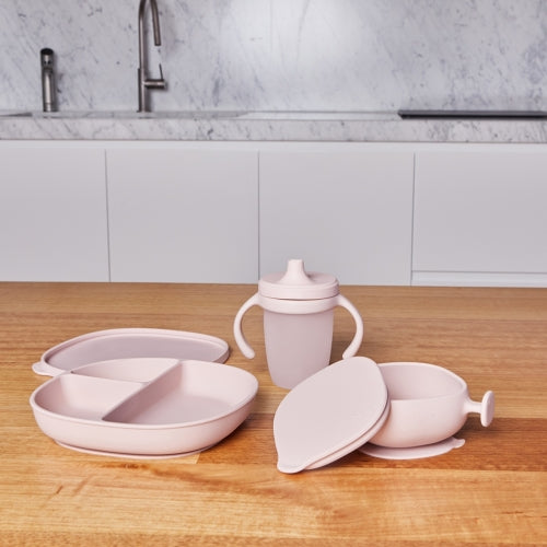 Cuenco de silicona con tapa Blush - B.Box