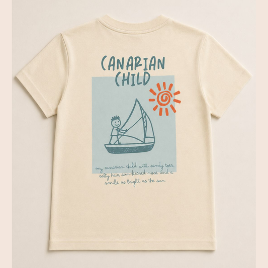 T-shirt Crema Barco - Pequeño Palmero