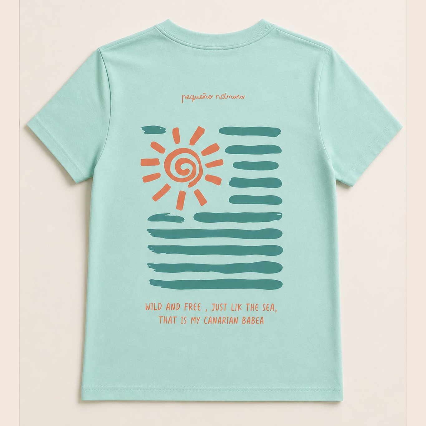 T-shirt Azul Wave - Pequeño Palmero