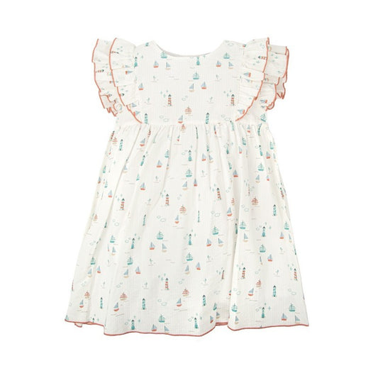 Vestido estampado volantes Claridad - Babidu