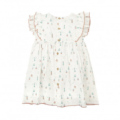 Vestido estampado volantes Claridad - Babidu