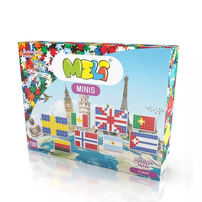 Bloques Meli mini tematics banderas del mundo