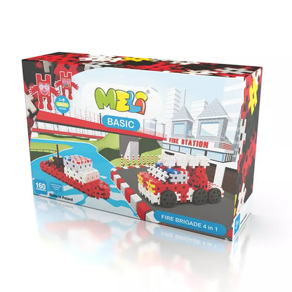 Bloques Meli basic bomberos 4 en 1
