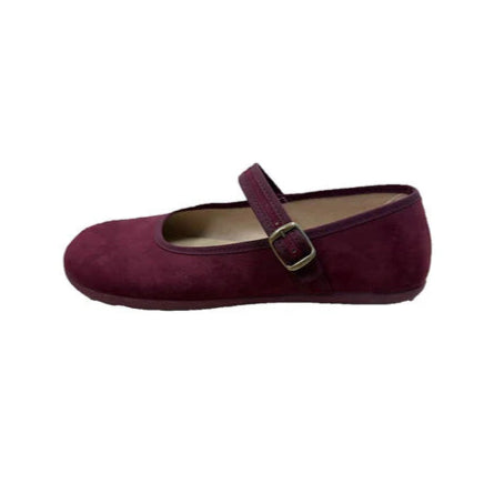 Merceditas adulto con hebilla barefoot XL07 Burdeos - Batilas