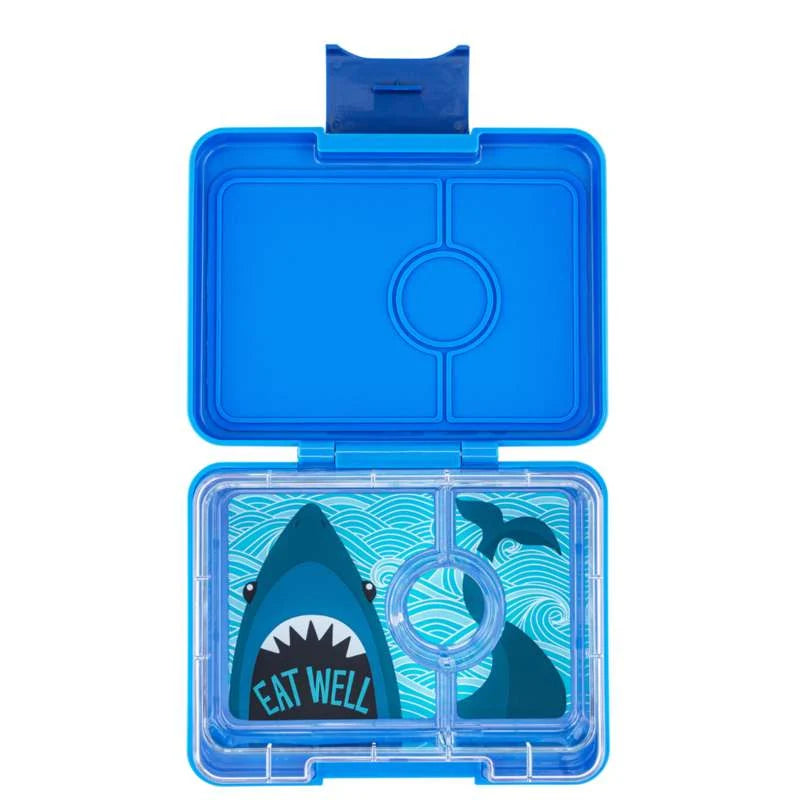 Caja almuerzo snack 3C Surf Blue Shark - Yumbox
